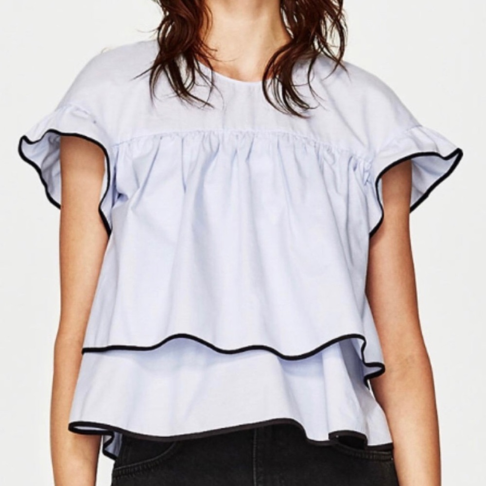 Zara Babydoll Top Blouse